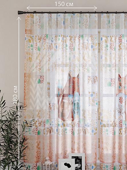 Тюль для кухни Кетс (коричневый) - фото 2