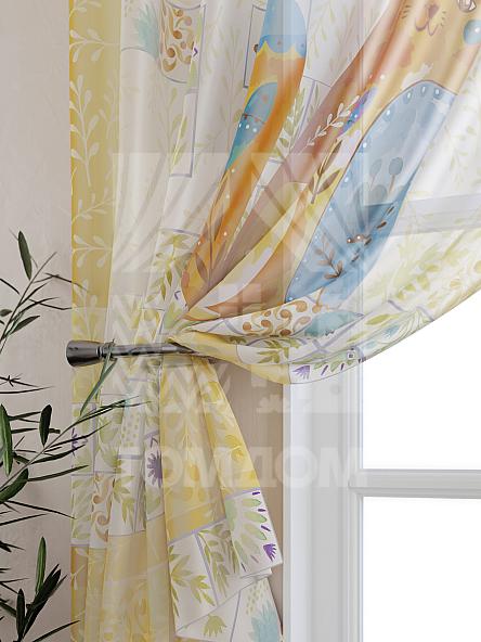 Тюль для кухни Кетс (желтый) - фото 3