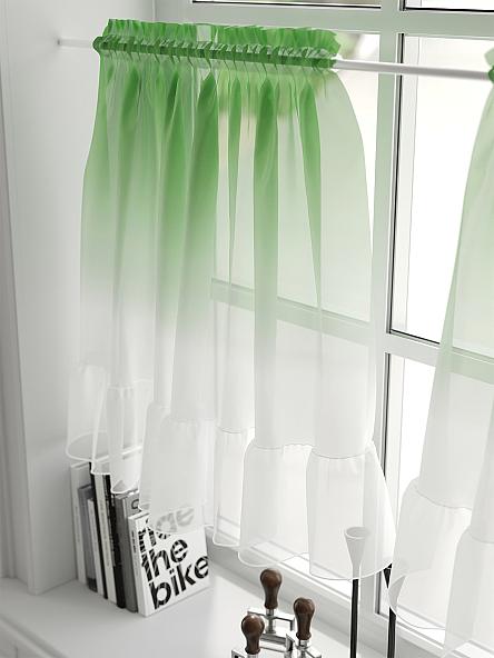 Комплект штор для кухни Ринитерс (зеленый) - фото 3