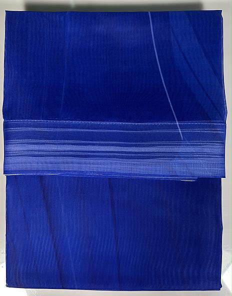 Комплект штор для кухни Некристан (синий). Подшит: 243 см - фото 5