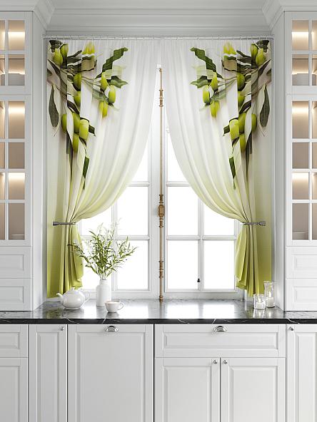 Комплект штор для кухни Олив - фото 5