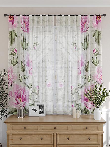 Тюль для кухни Пиони - фото 5