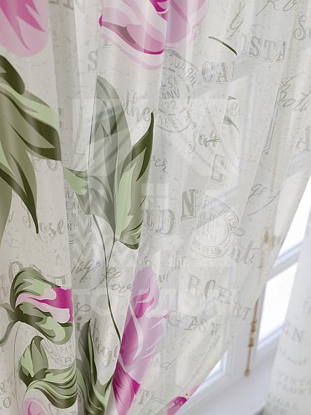 Тюль для кухни Пиони - фото 6