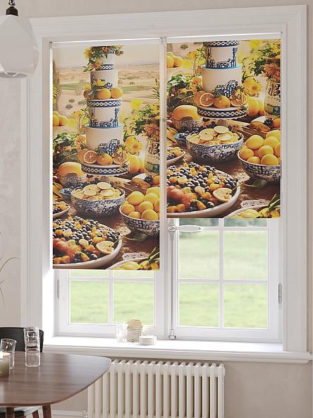 Рулонная штора для кухни для детской Агруми - ширина 62 см - фото 4
