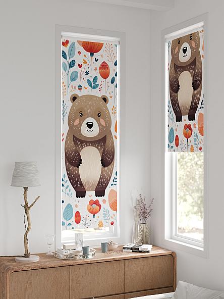 Рулонная штора для кухни для детской Растино- ширина 52 см - фото 2