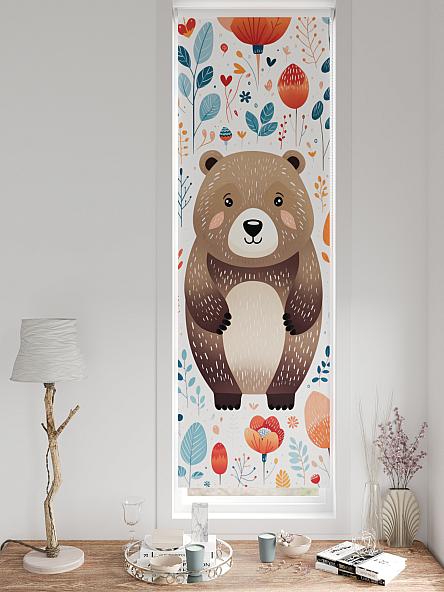 Рулонная штора для кухни для детской Растино- ширина 52 см - фото 3