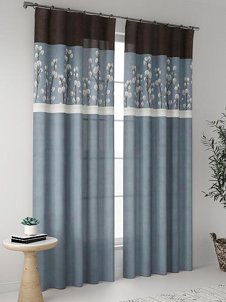 Комплект штор Вербиль (голубой) - фото 2