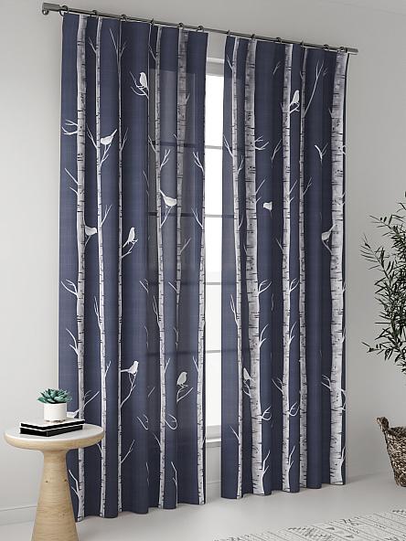 Комплект штор Блити (синий) - фото 2