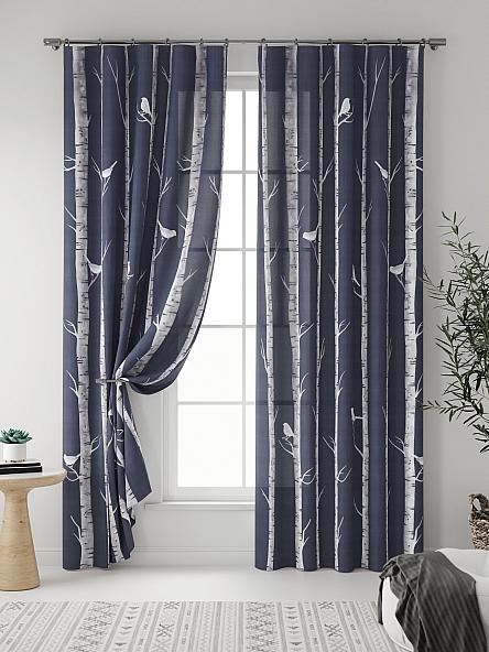 Комплект штор Блити (синий) - фото 3