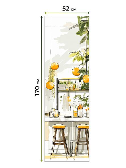 Рулонная штора для кухни для детской Анимаис - 62 - ширина 52 см - фото 3