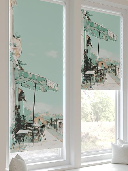 Рулонная штора для кухни для детской Федера - 81 - ширина 62 см - фото 6