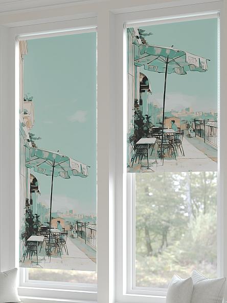 Рулонная штора для кухни для детской Федера - 81 - ширина 62 см - фото 5