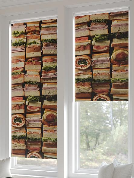 Рулонная штора для кухни для детской Федера - 91 - ширина 62 см - фото 5