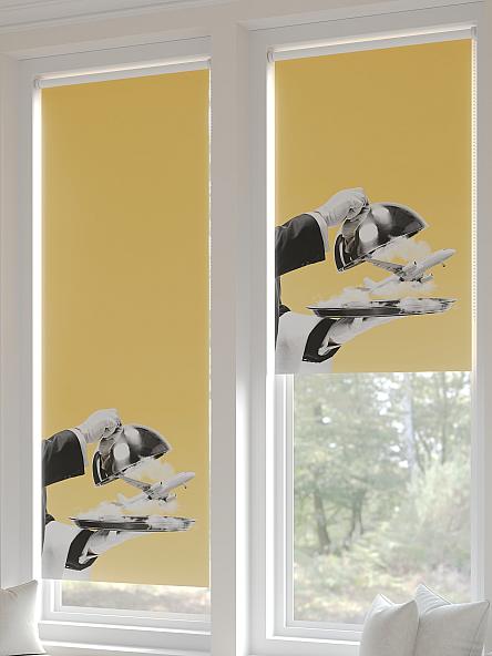 Рулонная штора для кухни для детской Федера - 101 - ширина 62 см - фото 5