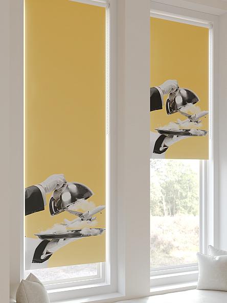 Рулонная штора для кухни для детской Салисто -100 - ширина 52 см - фото 6