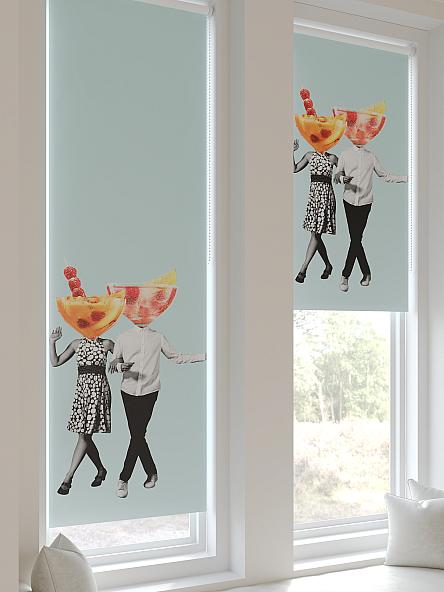 Рулонная штора для кухни для детской Салисто -101 - ширина 52 см - фото 4