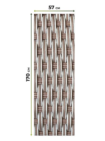Рулонная штора для кухни для детской Флорко-876 - ширина 57 см, длина 170 см. - фото 3