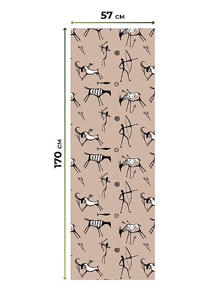 Рулонная штора для кухни для детской Флорко-877 - ширина 57 см, длина 170 см. - фото 4