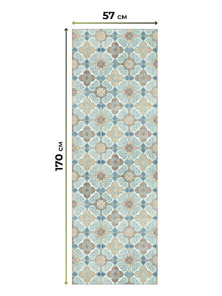 Рулонная штора для кухни для детской Флорко-880 - ширина 57 см, длина 170 см. - фото 3