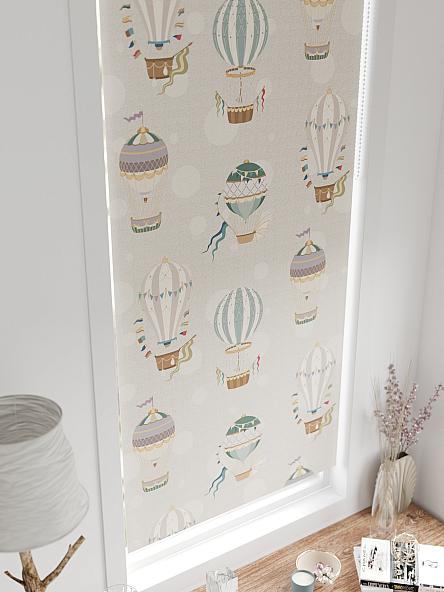 Рулонная штора для кухни для детской Онорэ-881 - ширина 68 см, длина 170 см. - фото 3