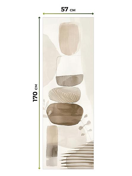 Рулонная штора для кухни для детской Фрезис-745 Ширина 57 см, Высота 170 см. - фото 5