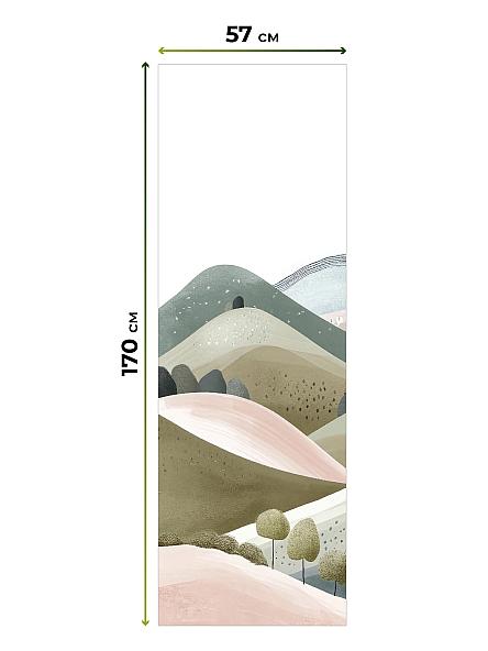 Рулонная штора для кухни для детской Фрезис-819 Ширина 57 см, Высота 170 см. - фото 5