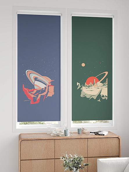 Рулонная штора для кухни для детской Онорэ - 997 - ширина 68 см - фото 2