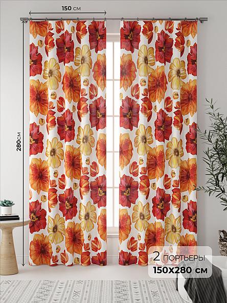 Комплект штор Флораида (оранж)
