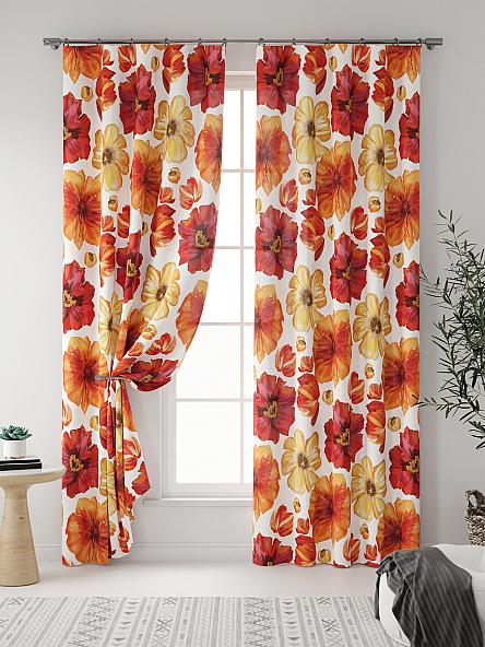 Комплект штор Флораида (оранж) - фото 3