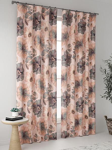 Комплект штор Флораида (розовый) - фото 2