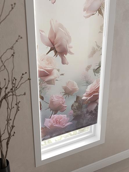 Рулонная штора для кухни для детской Розы - ширина 52 см - фото 4