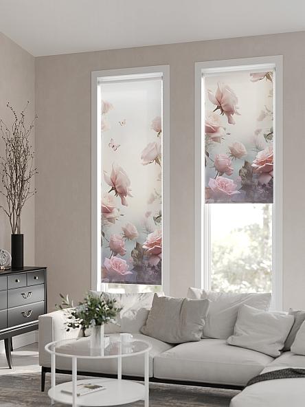 Рулонная штора для кухни для детской Розы - ширина 52 см - фото 5