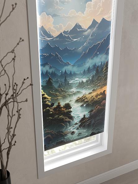 Рулонная штора для кухни для детской Фэнта - ширина 52 см - фото 4