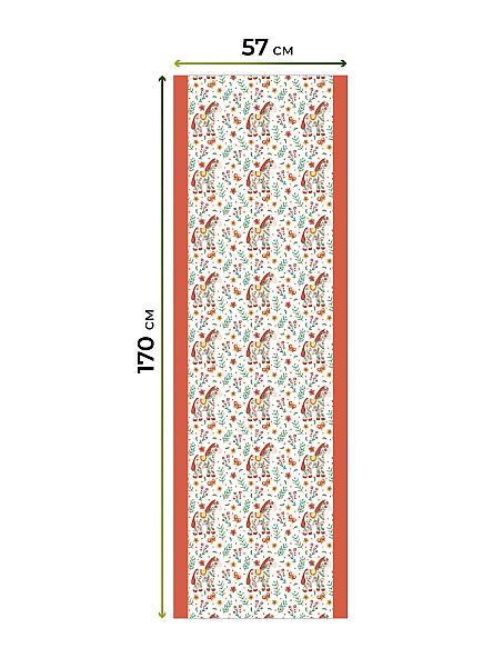 Рулонная штора для кухни для детской Флорко - 207 - ширина 57 см - фото 7