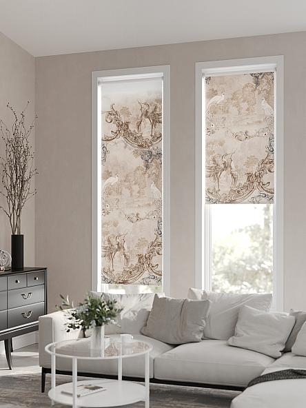 Рулонная штора для кухни для детской Ромирол - 02 - ширина 52 см - фото 2