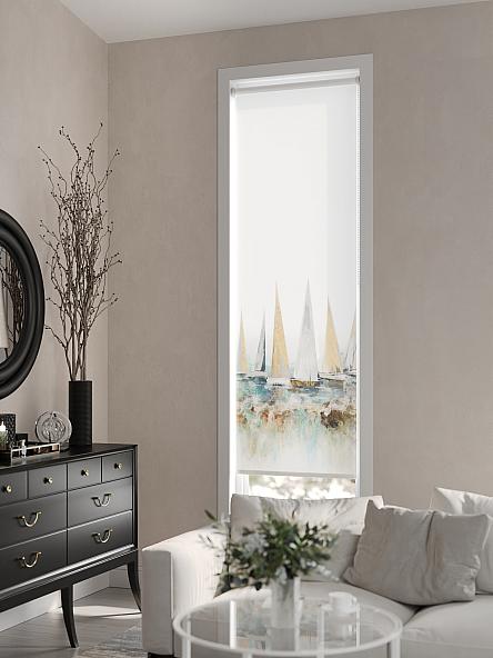 Рулонная штора для кухни для детской Ромирол - 03 - ширина 52 см - фото 5