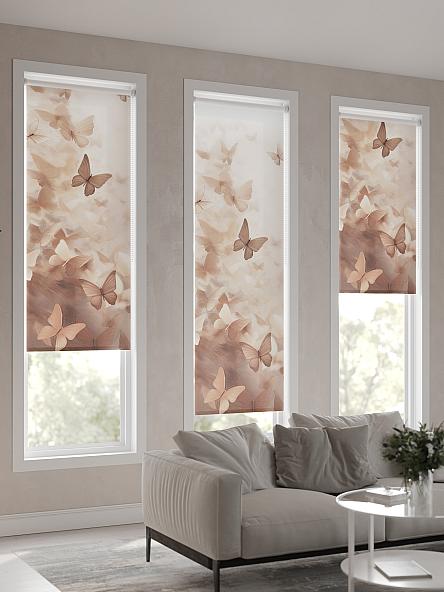 Рулонная штора для кухни для детской Ромирол - 04 - ширина 52 см - фото 4