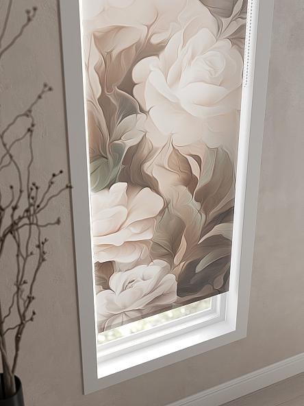 Рулонная штора для кухни для детской Ромирол - 05 - ширина 52 см - фото 3