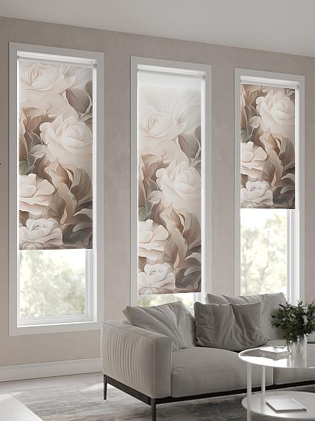 Рулонная штора для кухни для детской Ромирол - 05 - ширина 52 см - фото 4