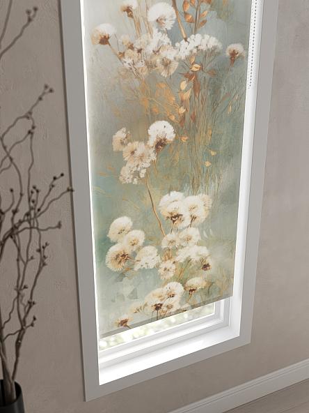 Рулонная штора для кухни для детской Ромирол - 06 - ширина 52 см - фото 3