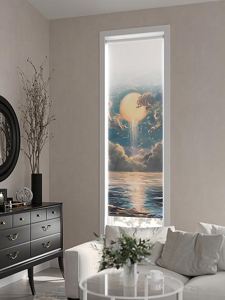 Рулонная штора для кухни для детской Ромирол - 07 - ширина 52 см - фото 5