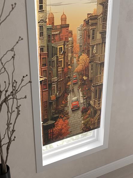 Рулонная штора для кухни для детской Ромирол - 08 - ширина 52 см - фото 3