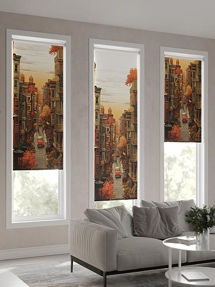 Рулонная штора для кухни для детской Ромирол - 08 - ширина 52 см - фото 4