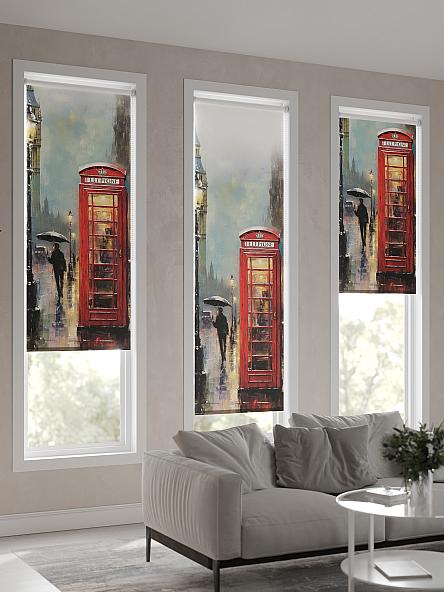 Рулонная штора для кухни для детской Ромирол - 09 - ширина 52 см - фото 4