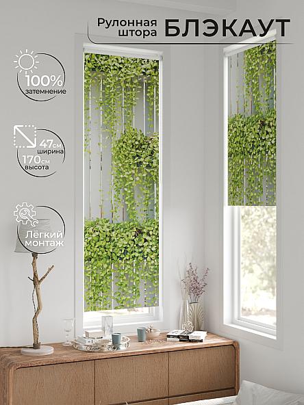 Рулонная штора для кухни для детской Ронтокс - 16 - ширина 47 см