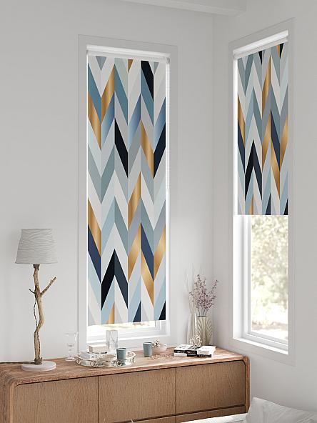 Рулонная штора для кухни для детской Ронтокс - 75 - ширина 47 см - фото 2