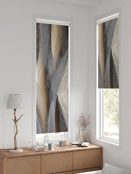 Рулонная штора для кухни для детской Ронтокс - 76 - ширина 47 см - фото 2