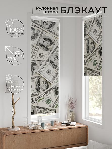 Рулонная штора для кухни для детской Ронтокс - 90 - ширина 47 см