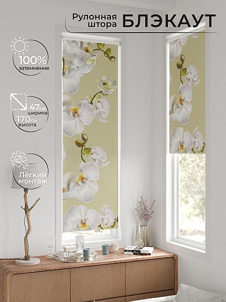 Рулонная штора для кухни для детской Ронтокс - 128 - ширина 47 см