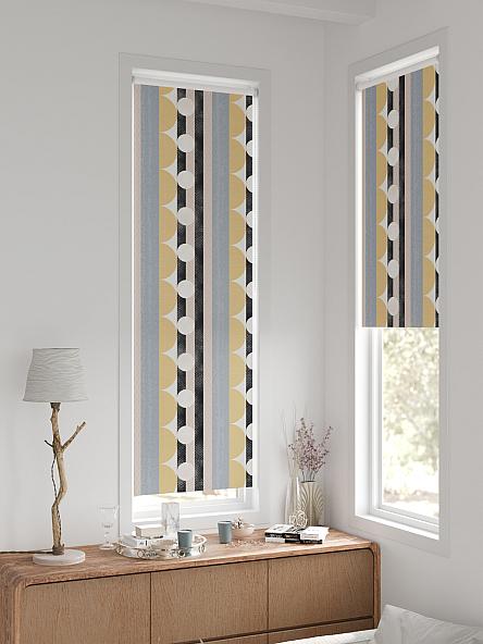 Рулонная штора для кухни для детской Ронтокс - 130 - ширина 47 см - фото 2